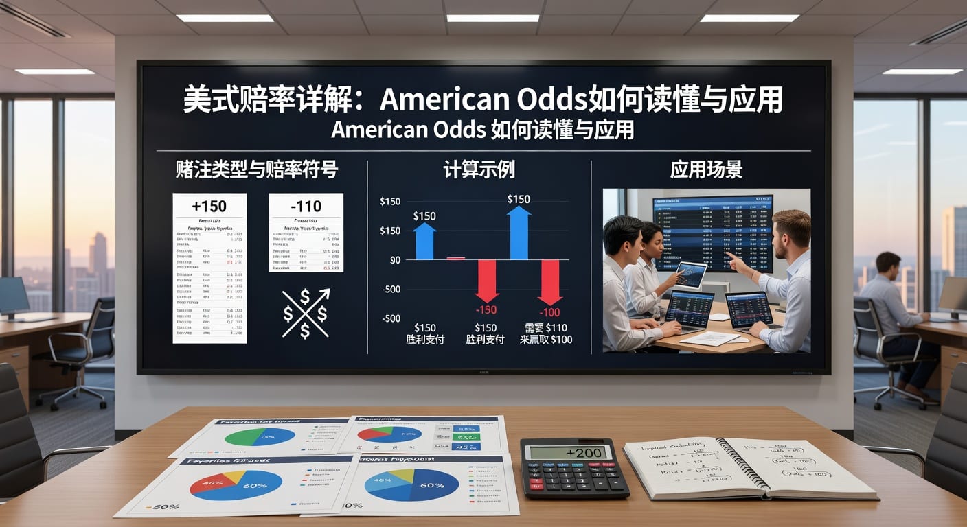 美式赔率 American Odds 详解：体育赛事分析必备指南